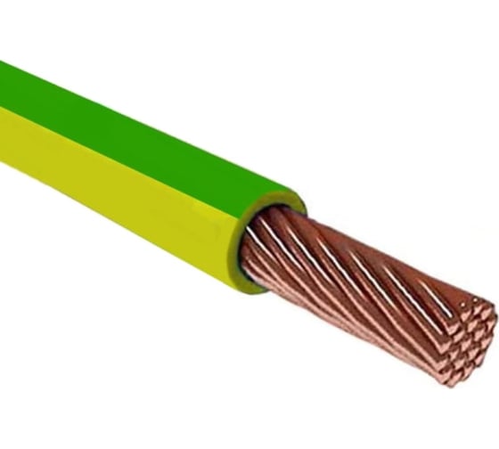 Провод TDM ПуГВнг(А)-LS 1x2,5 ГОСТ на катушке (500м), желто-зеленый SQ0124-1859 1