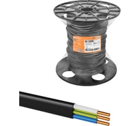 Кабель TDM ВВГ-П нг(А)-LS 3x2,5 ок(N,PE)-0,66 ГОСТ на катушке (150м) SQ0117-0557