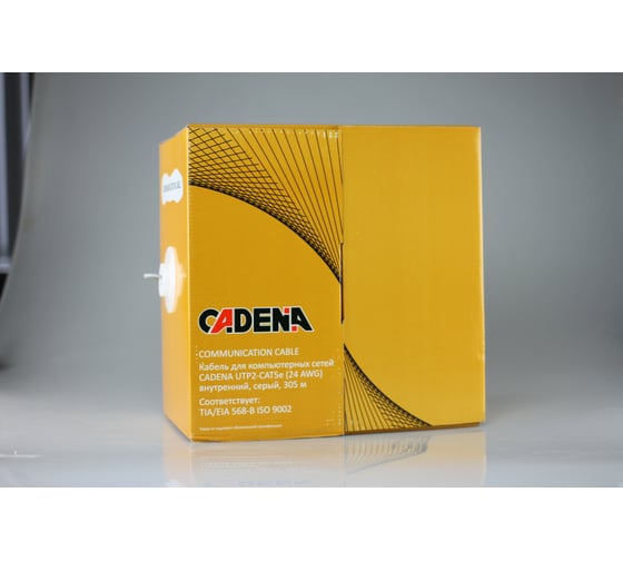 Кабель для компьютерных сетей CADENA UTP2-CAT5e 24 AWG медный, внутр CADUTP2-305MP