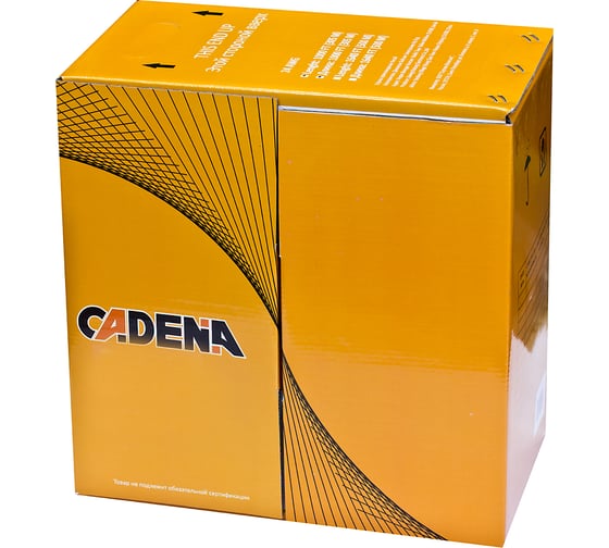 Кабель для компьютерных сетей CADENA UTP2-CAT5e 24 AWG PL, медный, в CADUTP2PL-305MP 1