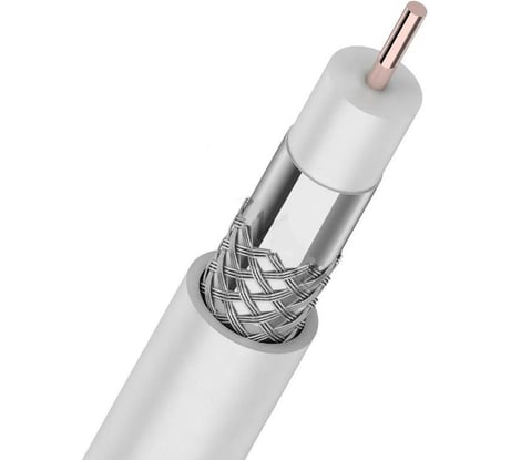 Коаксиальный кабель CADENA RG-6U высокого качества белый MP RG6UCADWMP