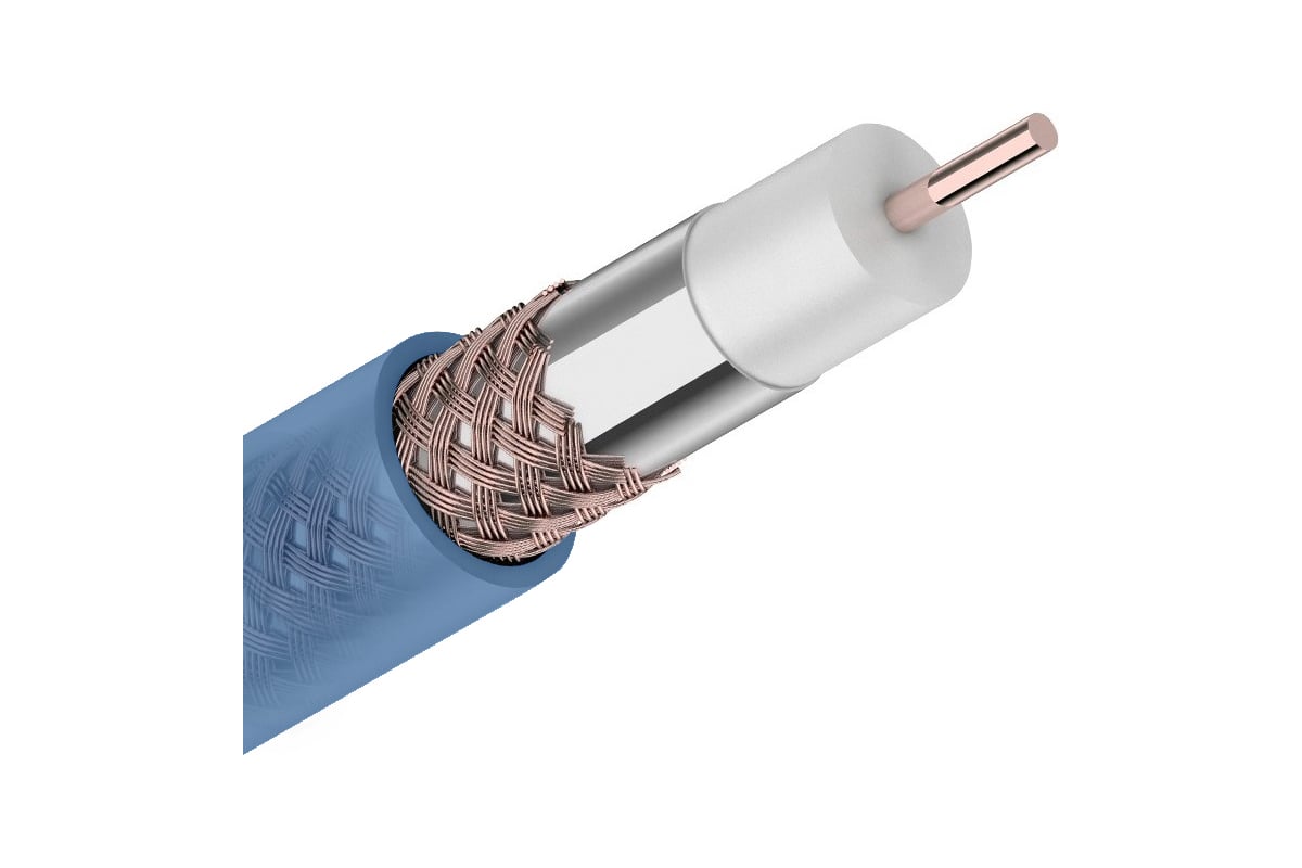 Коаксиальный кабель CADENA RG-6SAT BlueSilk MP RG-6SAT BlueSilkMP ...
