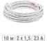 Ретро провод TDM ELECTRIC "Эко" 2x1,5 витой ГОСТ белый (10м) SQ2801-0301 1