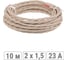 Ретро провод TDM ELECTRIC "Эко" 2x1,5 витой ГОСТ бежевый (10м) SQ2801-0311 1