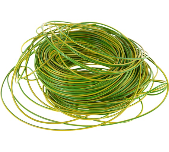 Монтажный гибкий провод Top Cable 1Х1 желто-зеленый TOPFLEX H05V-K ПВ3 131V001.R100(100м)