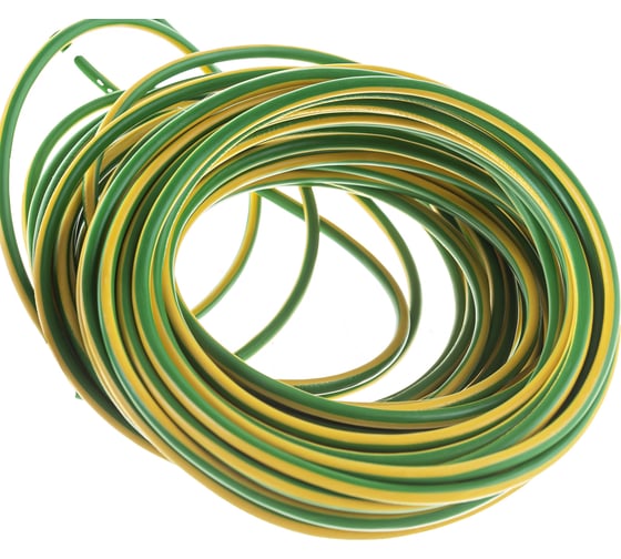 Монтажный гибкий провод Top Cable 1x6 желто-зеленый TOPFLEX V-K H07V-K 131V006.R100(100м)