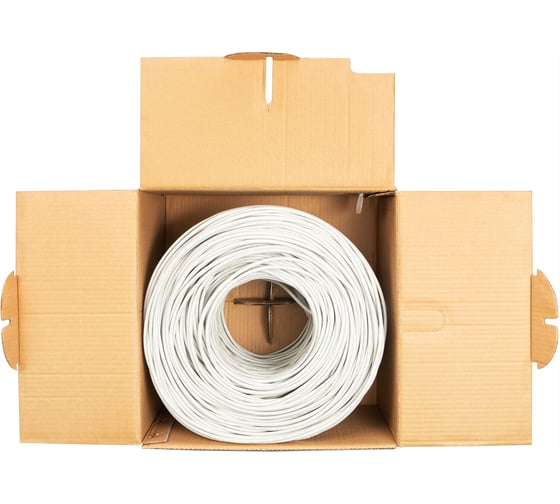 Кабель сетевой BURO BU-CCA-040 UTP, 4 пары, cat5E, solid 0.40мм, CCA, 305м, серый 1442326
