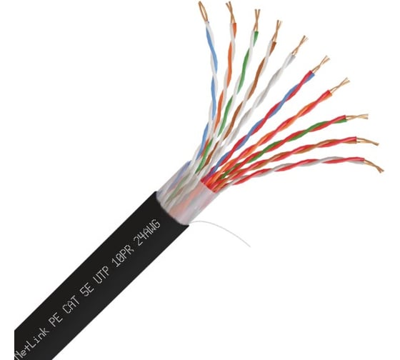 Кабель Netlink NL-CU UTP 10PR 24 AWG CAT5 305м ВНЕШНИЙ УТ000002432 1