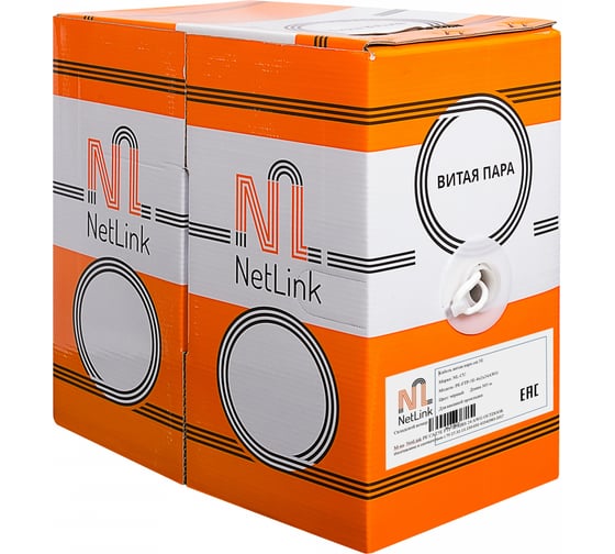 Кабель Netlink NL-CU FTP 4PR 24 AWG CAT5e 305м ВНЕШНИЙ УТ000002697