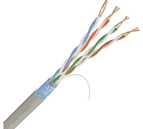 Кабель Netlink NL-CU FTP 4PR STANDART 24 AWG CAT5e 305м ВНУТРЕННИЙ БЕЛЫЙ УТ000002703