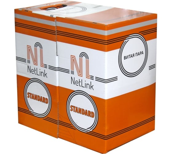 Кабель Netlink NL-CU FTP 4PR STANDART 24 AWG CAT5e 305м ВНУТРЕННИЙ БЕЛЫЙ УТ000002703