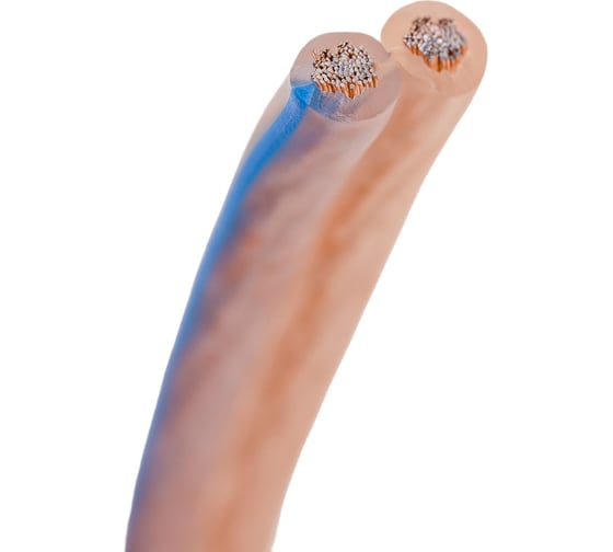 Акустический кабель REXANT 2х2,50 мм2 прозрачный BLUELINE 01-6208-3-10