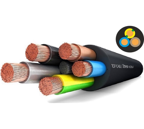 Силовой гибкий кабель с изоляцией Top cable XTREM H07RN-F 3Х2,5 0,6 1kV 100 метров 3003002MR100RU 1