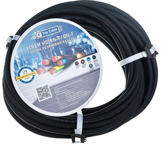 Силовой гибкий кабель Top cable XTREM H07RN-F 4Х2,5 0,6 1kV 20 метров 3004002MR20RU