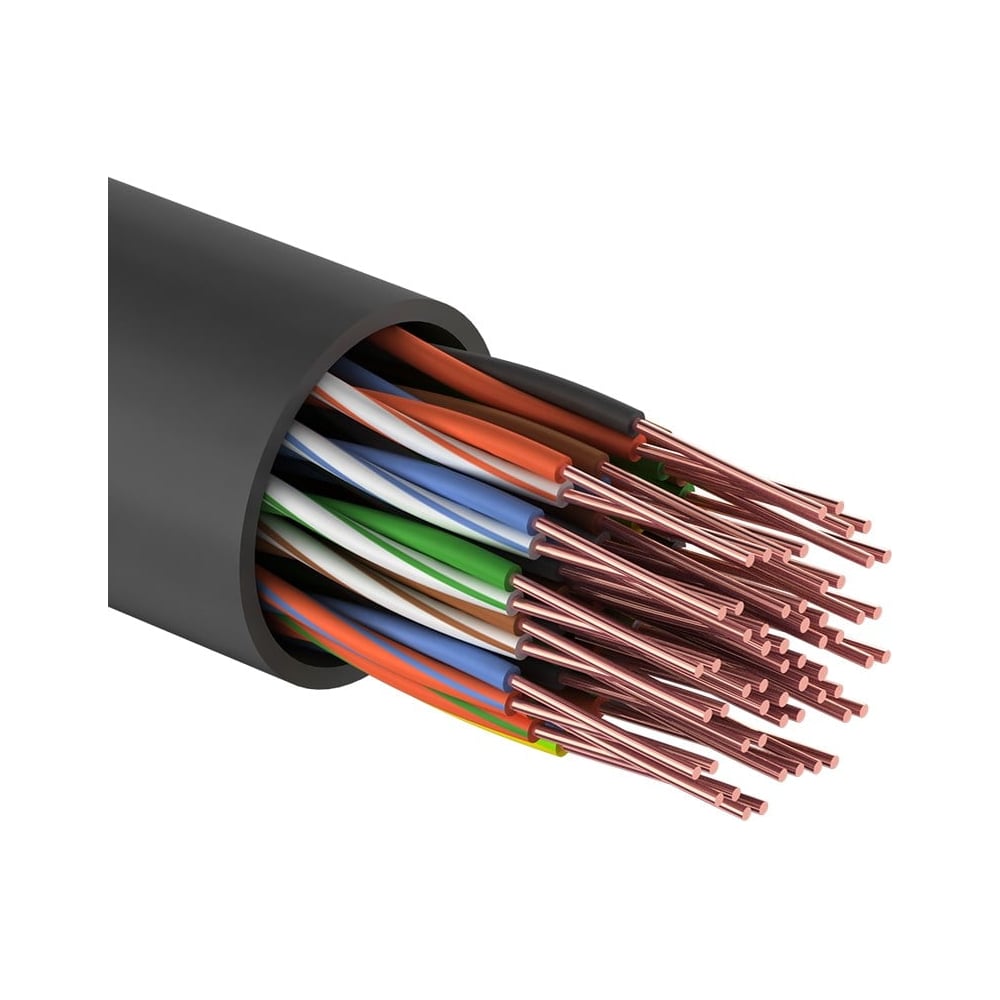 Кабель REXANT UTP, 25PR, 24AWG, CAT5, наружный, бухта 305м 01-1122 ...