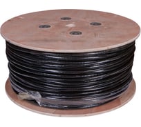 Кабель витая пара REXANT U/UTP, CAT 5е, PE, 25PR, 24AWG, OUTDOOR, SOLID, черный, 305м, РФ 01-1122-R