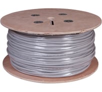 Кабель витая пара REXANT U/UTP CAT5е PVC 16PR 24AWG IN SOLID серый 305м 01-1012-R