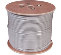 Кабель витая пара REXANT U/UTP CAT5е PVC 10PR 24AWG IN SOLID серый 305м РФ 01-1011-R