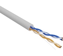 Кабель витая пара REXANT U/UTP CAT5e LSZH нг(А)-HF 2x2х0,52мм 24AWG IN SOLID серый 305м PRO 02-0002