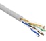 Кабель витая пара REXANT U/UTP CAT5e LSZH нг(А)-HF 4x2х0,52мм 24AWG внутренний однопроволочный серый 305м 02-0004 1