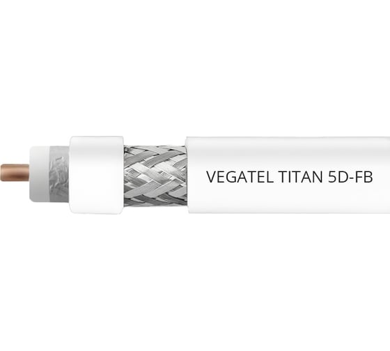 Кабельная сборка VEGATEL 5D/FB (Titan, белый) (N-male - SMA-male) 7м R92650