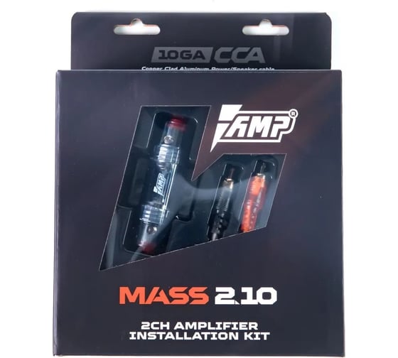 Провода комплект AMP MASS 2.10 для 2х канального усилителя (CCA)(10) В0000045586 1