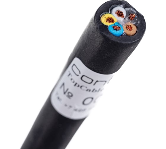 Силовой гибкий кабель Top Cable XTREM H07RN-F 5Х1,5 0,6 1kV с изоляцией 10 м 3005001MR10RU