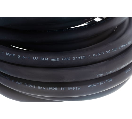 Силовой гибкий кабель Top Cable XTREM H07RN-F 5х4 с изоляцией 10 м 3005004R10RU