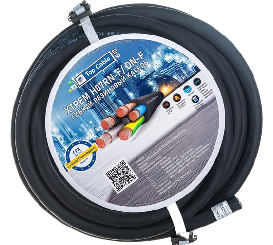 Силовой гибкий кабель Top cable XTREM H07RN-F 5Х6 0,6 1kV 10 метров 3005006R10RU