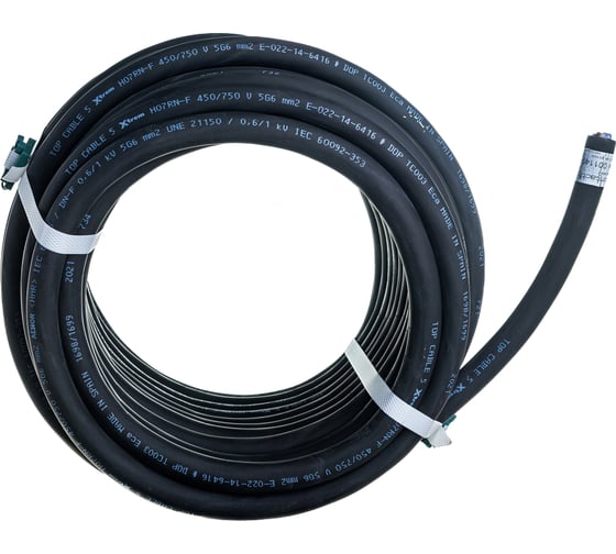 Силовой гибкий кабель Top cable XTREM H07RN-F 5Х6 1kV 20 метров 3005006R20RU