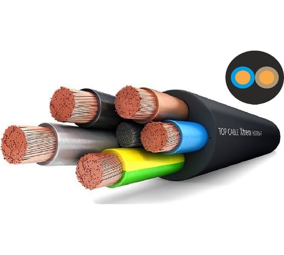 Силовой гибкий кабель Top cable XTREM H07RN-F 7Х2,5 0,6 1kV 10 метров 3007002MR10RU 1