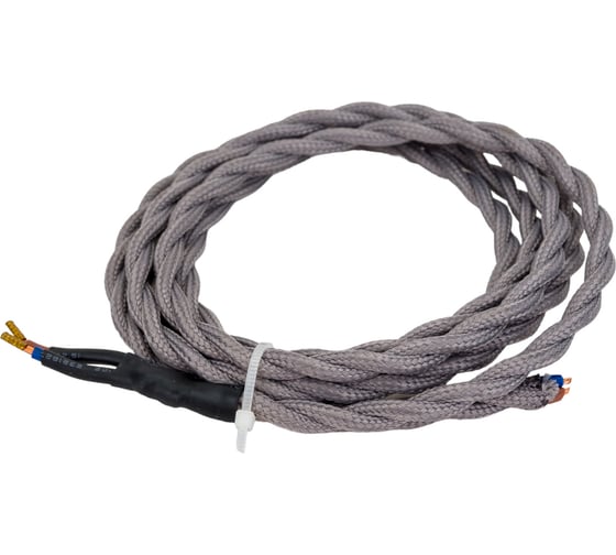 Провод Navigator NC-BT02-150-2x0.75 1.5м серый 61732