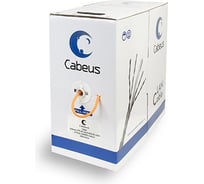 Кабель Cabeus витая пара, категория 6, 4 пары 0,57мм, одножильный, LSZH UTP-4P-Cat.6-SOLID-LSZH 16315476