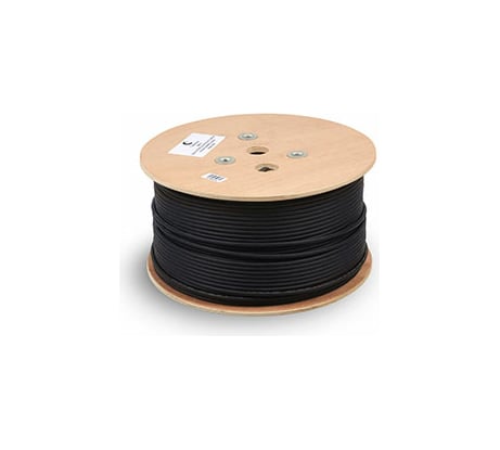 Кабель Cabeus витая пара экранированная FTP, 4 пары, одножильный, FTP-4P-CAT.5E-SOLID-OUT-LSZH-UV
