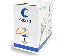 Кабель Cabeus витая пара, категория 5e, 4 пары 0,47мм, одножильный, UTP-4P-Cat.5e-SOLID-LSZH-LIGHT