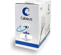 Кабель Cabeus витая пара, категория 5e, 4 пары 0,51мм, одножильный, синий UTP-4P-Cat.5e-SOLID-BL