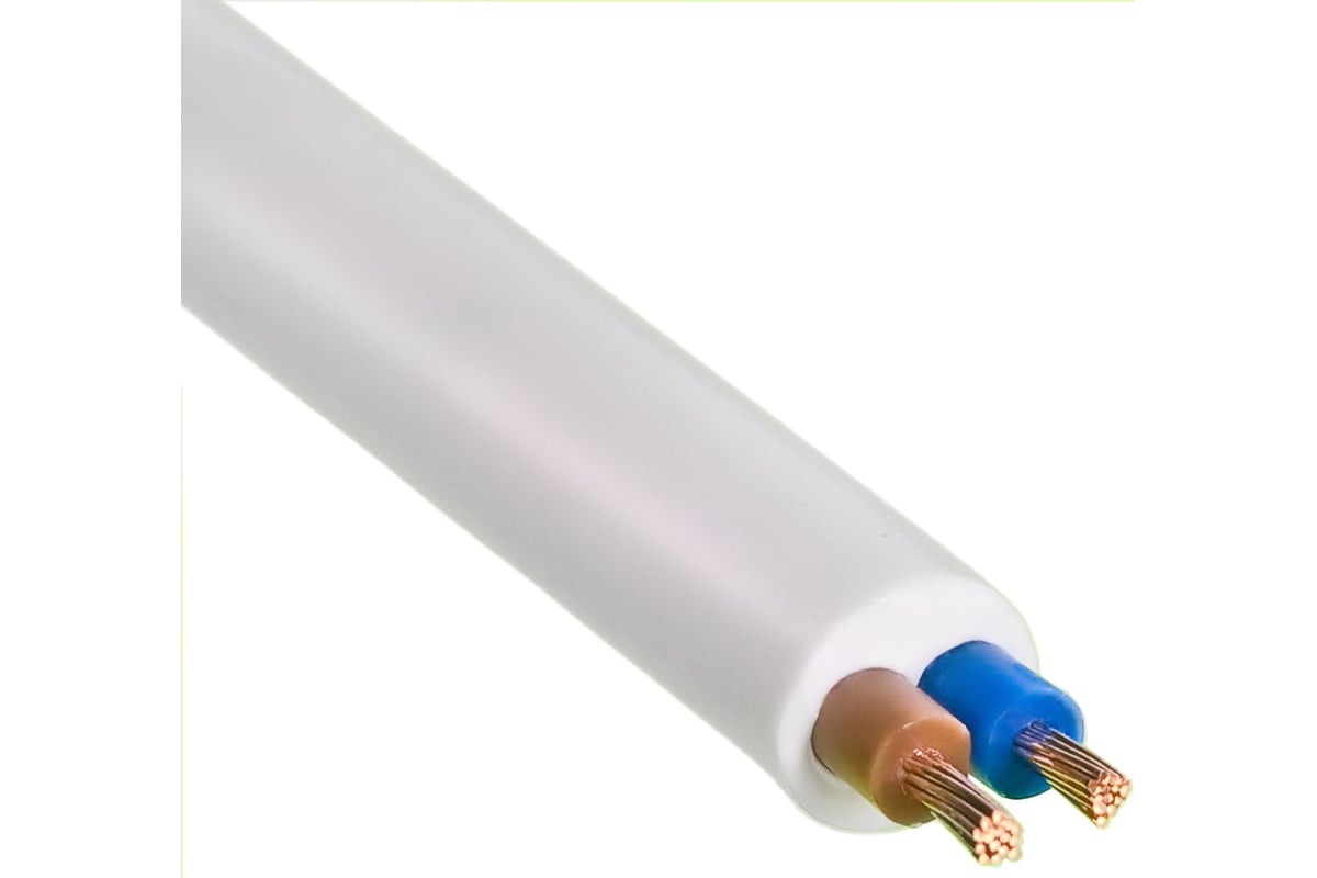 Кабель Кольчугино ПВС 2х1,5 380/660В ГОСТ 7399-97 бухта 100 метров ...