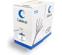 Кабель Cabeus витая пара , категория 5e, 4 пары, многожильный, серый FTP-4P-Cat.5e-PATCH-GY