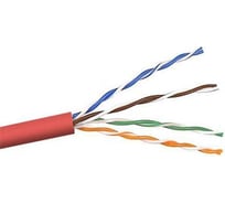 Кабель UTP LANMASTER патч-кордовый витая пара, 4 пары, Кат. 5e, 350Mhz LAN-5EUTP-PT-RD