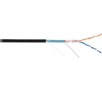 Кабель NETLAN F/UTP, 2 пары, категория 5, одножильный, медный, PE до -40C, черный, 305м EC-UF002-5-PE-BK