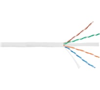 Кабель NIKOMAX U/UTP, 4 пары, категория 6, одножильный, медный, 0.55мм, PVC, белый, 305 м NKL 4140A-WT