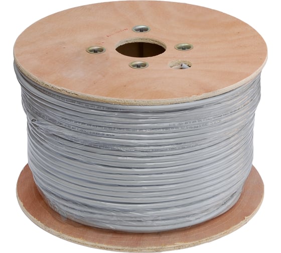 Кабель F/UTP NETLAN 10 пар, Кат.5, одножильный, медный, PVC, серый, 305м EC-UF010-5-PVC-GY-3