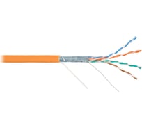 Кабель F/UTP NIKOMAX 4 пары, Кат.5e, одножильный, 0,49мм, внутренний, LSZH, оранжевый, 305м NKL 2200C-OR