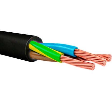 Провод ПВС АЛЬФАКАБЕЛЬ 3х1,5 мм черный ГОСТ 5 м 05145