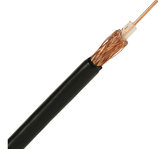 Коаксиальный кабель ELTROS РК 50-2-11, 50 Ом, бухта 400м, черный РК50-010-ELTROS-MP 1