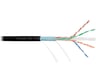 Кабель NIKOMAX F/UTP 4 пары, Кат.6 (Класс E), тест по ISO/IEC, 250МГц, одножильный, BC (чистая медь), 23AWG (0,55мм), полимерный материал нг(А)-HF, внутренний/внешний, черный, 305м NMC 4240C-BK