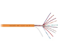 Кабель NIKOMAX U/UTP 10 пар, Кат.5 (Класс D), 100МГц, одножильный, BC (чистая медь), 24AWG (0,50мм), полимерный материал нг(А)-HF, внутренний, оранжевый 500м NMC 2115C-10-OR