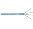 Кабель NIKOMAX U/UTP 4 пары, Кат.5e (Класс D), тест по ISO/IEC, 100МГц, одножильный, BC (чистая медь), 24AWG (0,51мм), полимерный материал нг(А)-HF, внутренний, синий, 305м NMC 4100C-BL 1