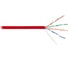 Кабель NIKOMAX U/UTP 4 пары, Кат.5e (Класс D), тест по ISO/IEC, 100МГц, одножильный, BC (чистая медь), 24AWG (0,52мм), полимерный материал нг(А)-HF, внутренний, красный, 305м NMC 9100C-RD 1