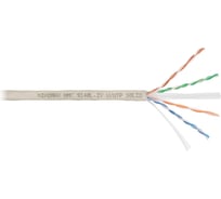 Кабель NIKOMAX U/UTP 4 пары, Кат.6 (Класс E), тест по ISO/IEC, 250МГц, одножильный, BC (чистая медь), 23AWG (0,57мм), полимерный материал нг(А)-LSLTx, внутренний, светло-серый, 305м NMC 9140L-IY